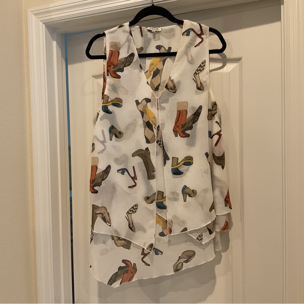 Unique Shoe Print Top